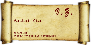 Vattai Zia névjegykártya